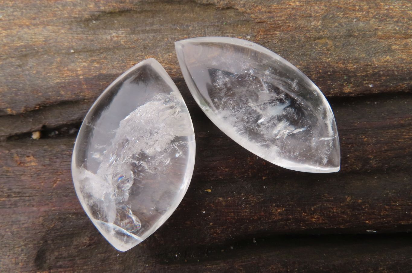 Polished Clear Quartz "Angel Tears" Pendant Pieces x 20 From Madagascar - Toprock Gemstones and Minerals 