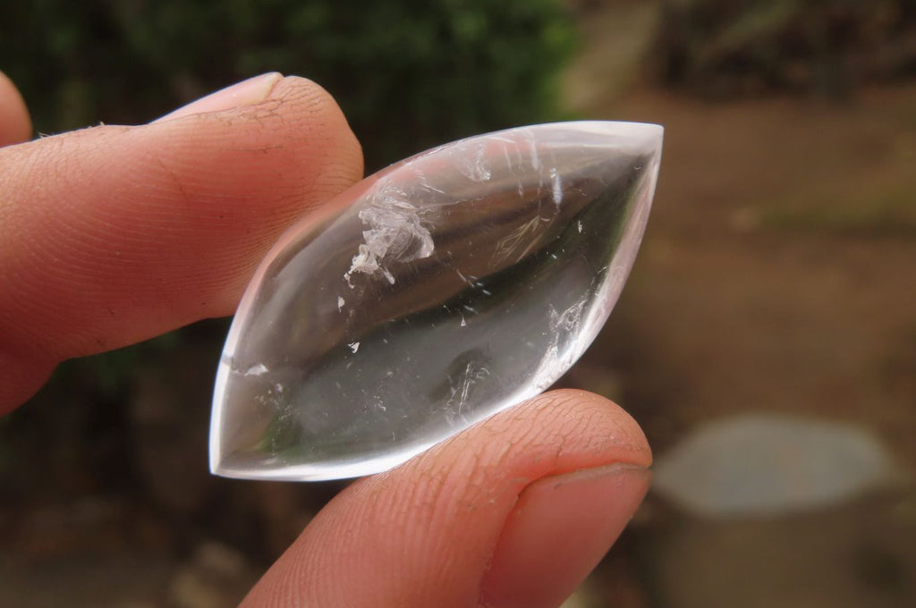 Polished Clear Quartz "Angel Tears" Pendant Pieces x 20 From Madagascar - Toprock Gemstones and Minerals 