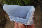 Natural Etched Blue Chalcedony Specimens x 12 From Nsanje, Malawi - Toprock Gemstones and Minerals 