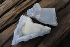 Natural Etched Blue Chalcedony Specimens x 12 From Nsanje, Malawi - Toprock Gemstones and Minerals 