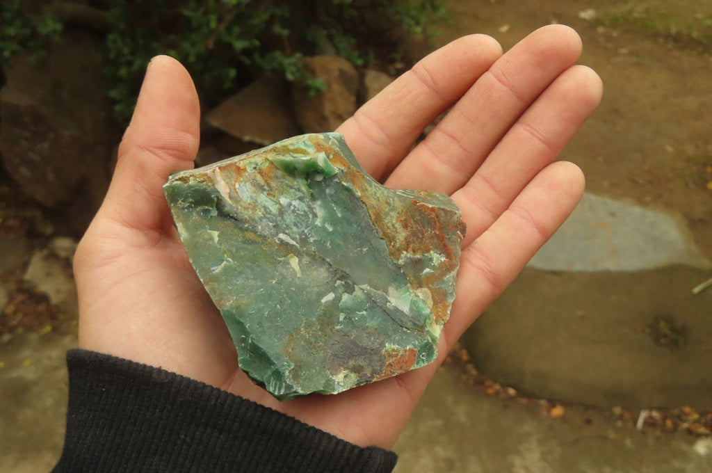 Natural Green Jade Cobbed Specimens x 12 From Swaziland - Toprock Gemstones and Minerals 