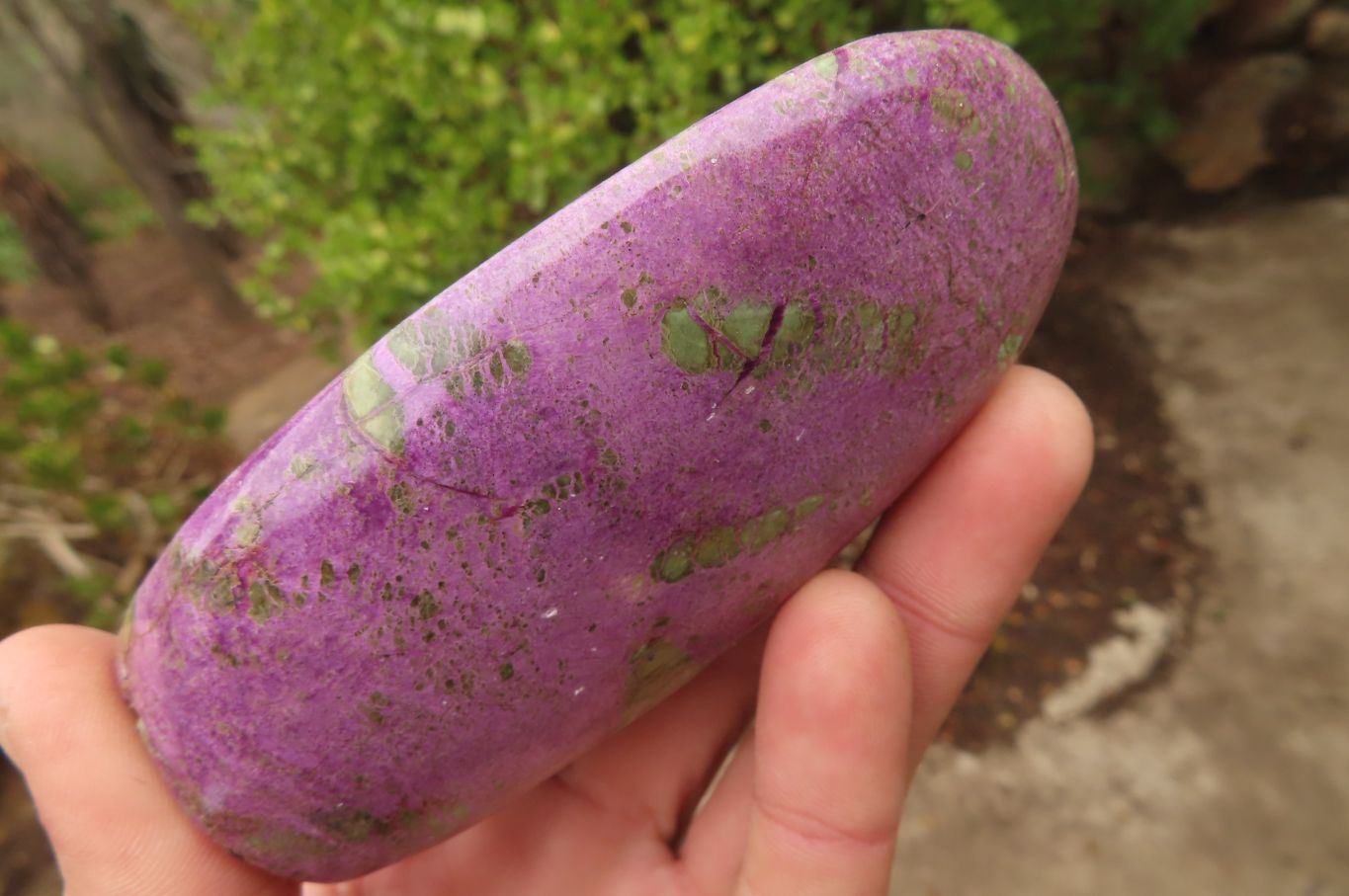 Polished Stichtite & Serpentine Standing Free Forms x 3 From Barberton, South Africa - Toprock Gemstones and Minerals 