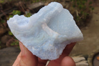 Natural Etched Blue Chalcedony Specimens x 12 From Nsanje, Malawi - Toprock Gemstones and Minerals 