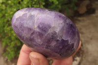 Polished Chevron Amethyst Standing Free Forms x 3 From Madagascar - Toprock Gemstones and Minerals 