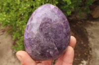 Polished Chevron Amethyst Standing Free Forms x 3 From Madagascar - Toprock Gemstones and Minerals 
