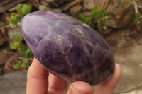 Polished Chevron Amethyst Standing Free Forms x 3 From Madagascar - Toprock Gemstones and Minerals 