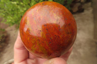 Polished Red Jasper Spheres x 2 From Madagascar - Toprock Gemstones and Minerals 