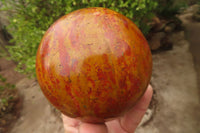 Polished Red Jasper Spheres x 2 From Madagascar - Toprock Gemstones and Minerals 