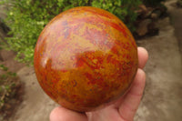 Polished Red Jasper Spheres x 2 From Madagascar - Toprock Gemstones and Minerals 