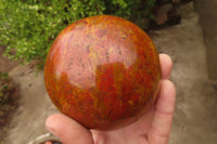 Polished Red Jasper Spheres x 2 From Madagascar - Toprock Gemstones and Minerals 