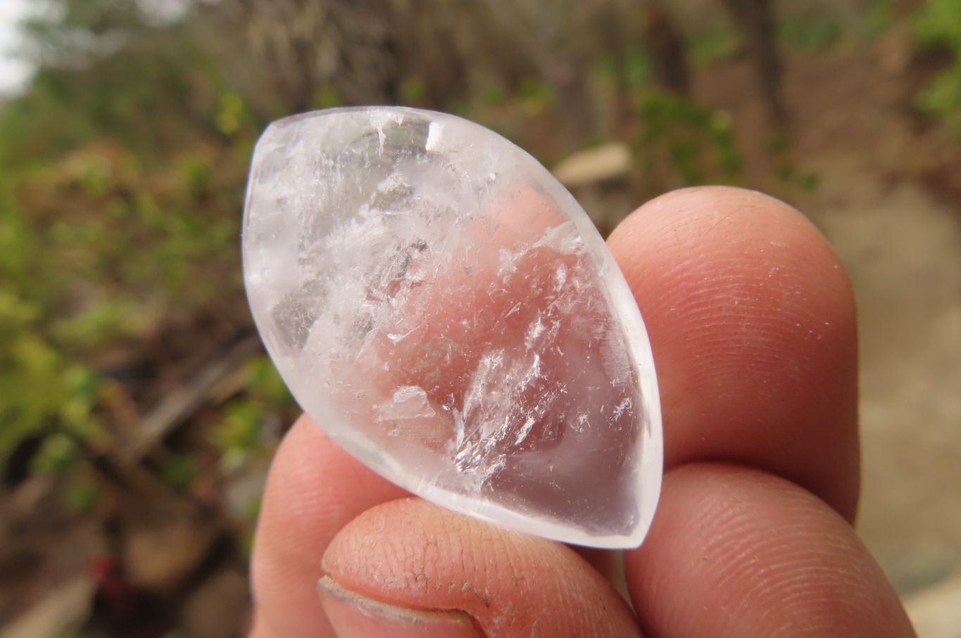 Polished Clear Quartz "Angel Tears" Pendant Pieces x 20 From Madagascar - Toprock Gemstones and Minerals 
