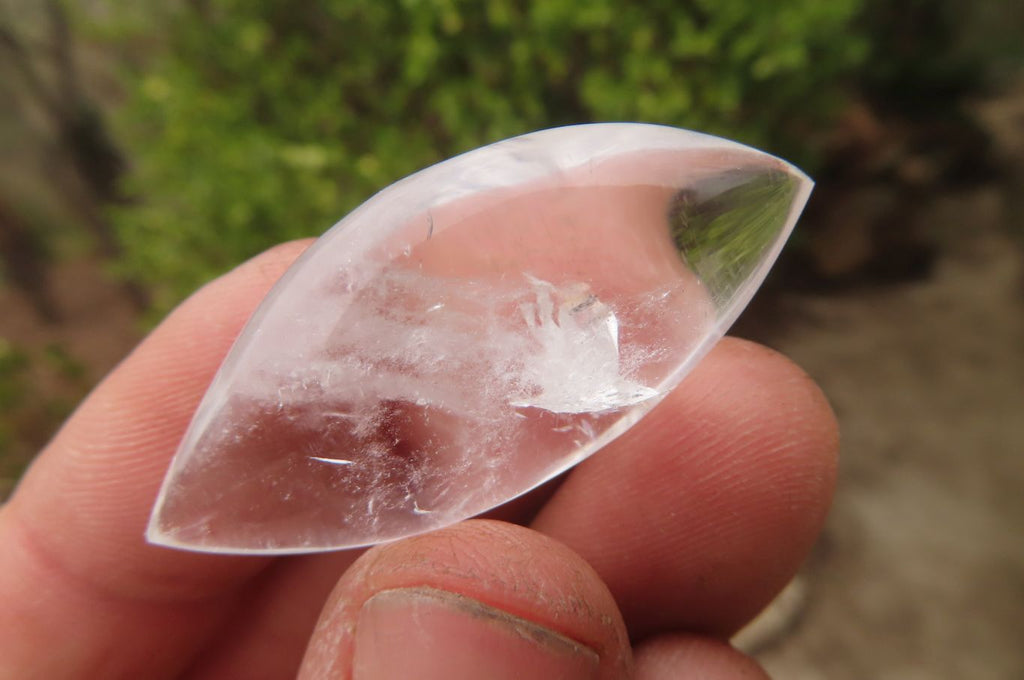 Polished Clear Quartz "Angel Tears" Pendant Pieces x 20 From Madagascar - Toprock Gemstones and Minerals 