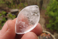 Polished Clear Quartz "Angel Tears" Pendant Pieces x 20 From Madagascar - Toprock Gemstones and Minerals 