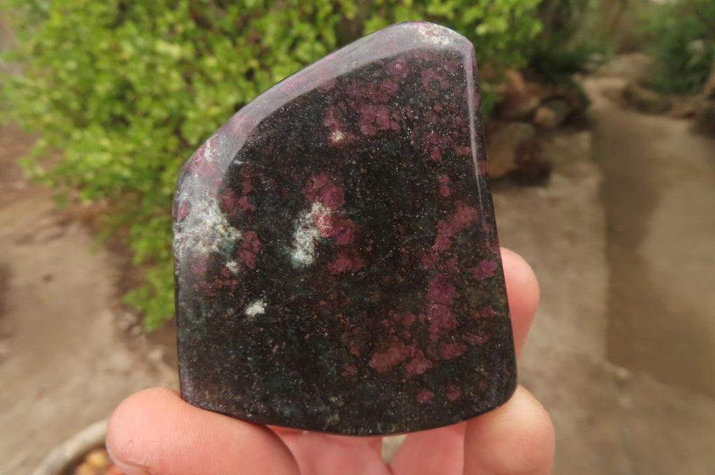 Polished Ruby Corundum in Chrome Verdite Free Forms x 6 From Zimbabwe - Toprock Gemstones and Minerals 