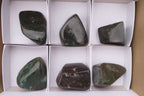 Polished Ruby Corundum in Chrome Verdite Free Forms x 6 From Zimbabwe - Toprock Gemstones and Minerals 