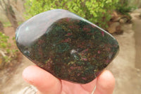 Polished Ruby Corundum in Chrome Verdite Free Forms x 6 From Zimbabwe - Toprock Gemstones and Minerals 