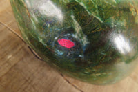 Polished Ruby Corundum In Verdite Hippo Carvings x 2 From Zimbabwe - Toprock Gemstones and Minerals 