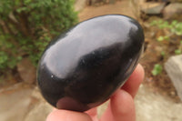Polished Black Schorl Tourmaline Eggs x 6 From Madagascar - Toprock Gemstones and Minerals 