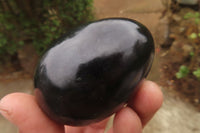Polished Black Schorl Tourmaline Eggs x 6 From Madagascar - Toprock Gemstones and Minerals 