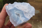 Natural Etched Blue Chalcedony Specimens x 6 From Malawi - Toprock Gemstones and Minerals 