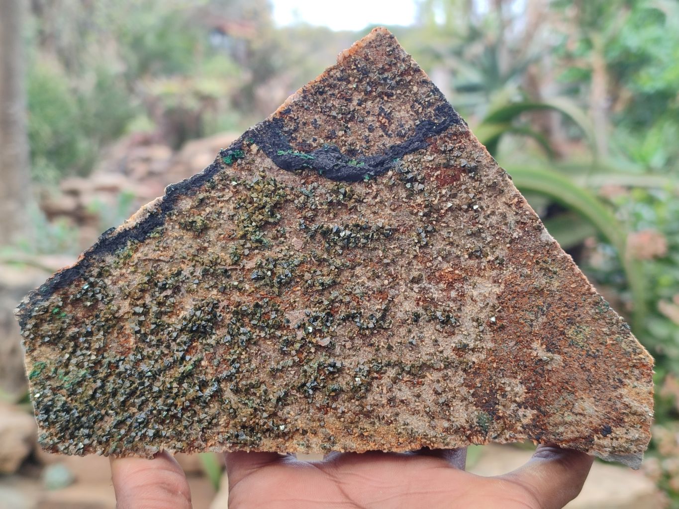 Natural Libethenite Crystals On Dolomite Matrix Specimens x 3 From Shituru, Congo - Toprock Gemstones and Minerals 