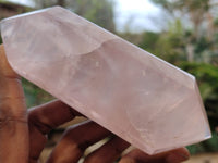 Polished Rose Quartz Crystals x 4 From Ambatondrazaka, Madagascar - Toprock Gemstones and Minerals 