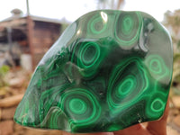 Polished Malachite Free Forms x 3 From Congo - Toprock Gemstones and Minerals 