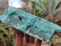 Natural Chrysocolla With Malachite Dolomite Specimens x 3 From Congo - Toprock Gemstones and Minerals 