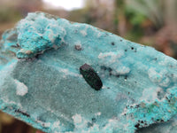 Natural Chrysocolla With Malachite Dolomite Specimens x 3 From Congo - Toprock Gemstones and Minerals 