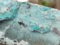 Natural Chrysocolla With Malachite Dolomite Specimens x 3 From Congo - Toprock Gemstones and Minerals 