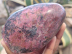 Polished Rhodonite Free Forms x 8 From Zimbabwe - Toprock Gemstones and Minerals 