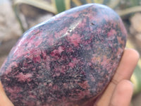 Polished Rhodonite Free Forms x 8 From Zimbabwe - Toprock Gemstones and Minerals 
