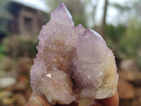 Natural Amethyst / Ametrine Spirit Quartz Clusters x 12 From South Africa