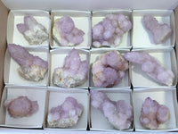 Natural Amethyst / Ametrine Spirit Quartz Clusters x 12 From South Africa