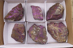 Natural Metallic Purpurite Cobbed Specimens x 6 From Erongo, Namibia - Toprock Gemstones and Minerals 