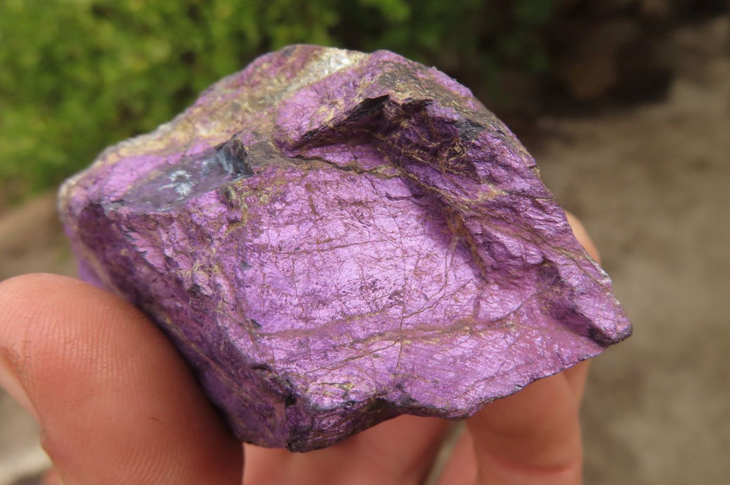 Natural Metallic Purpurite Cobbed Specimens x 6 From Erongo, Namibia - Toprock Gemstones and Minerals 