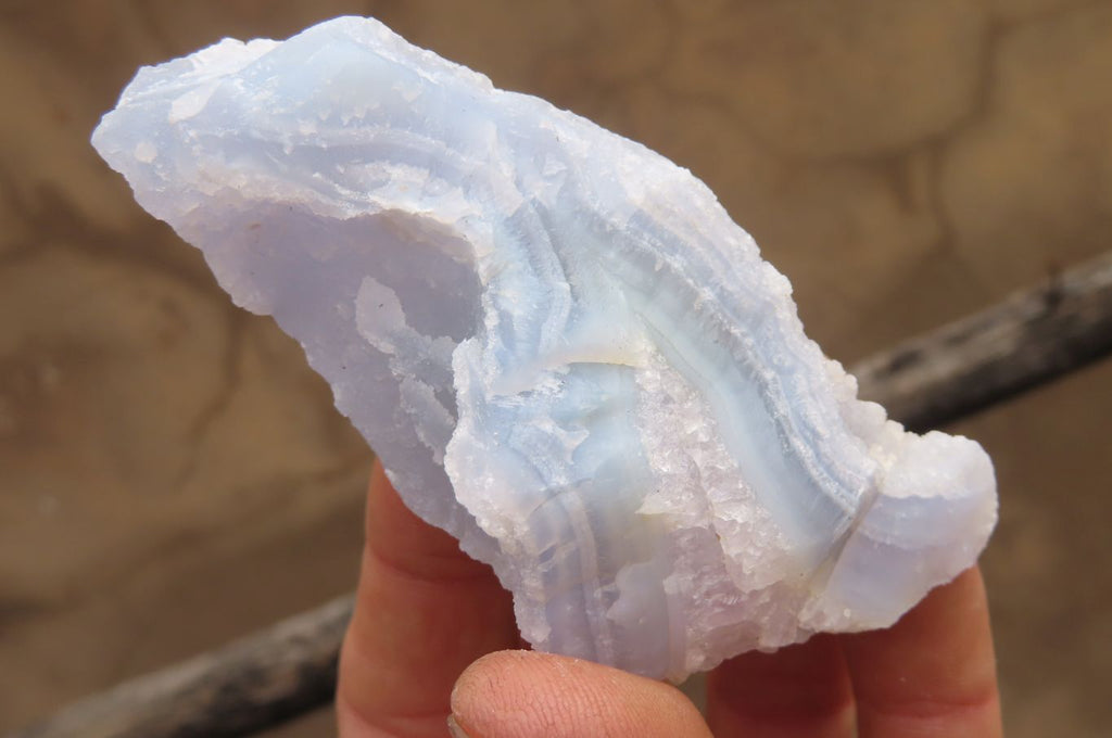 Natural Etched Blue Chalcedony Specimens x 12 From Malawi - Toprock Gemstones and Minerals 