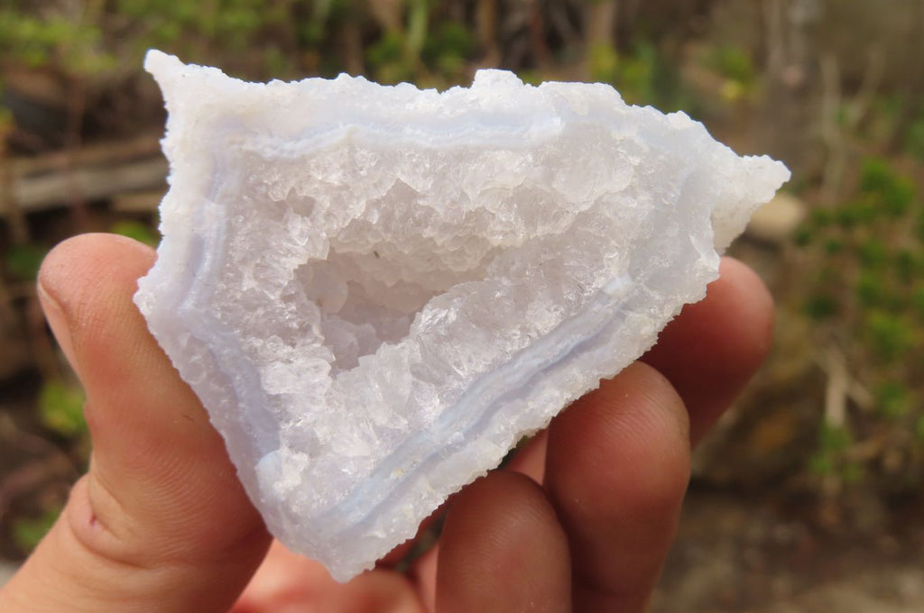 Natural Etched Blue Chalcedony Specimens x 12 From Malawi - Toprock Gemstones and Minerals 