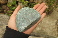 Polished Rare Emerald Mica In Matrix Standing Free Forms x 2 From Mutoko, Zimbabwe - Toprock Gemstones and Minerals 