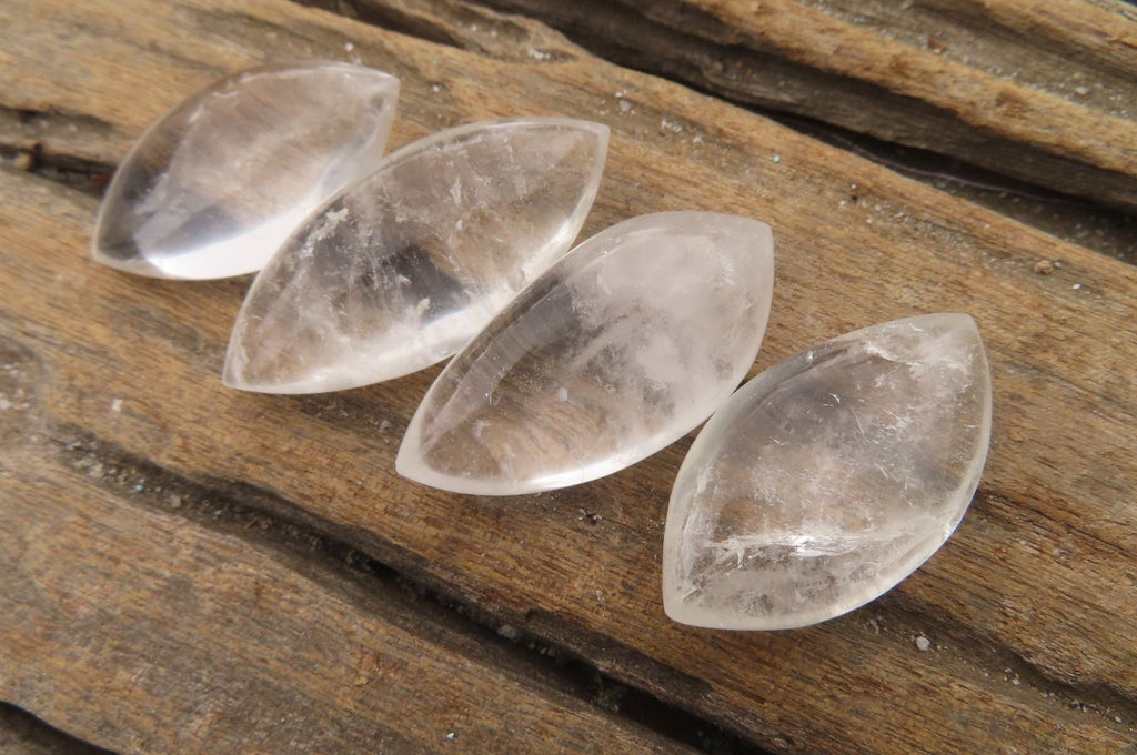 Polished Clear Quartz "Angel Tears" Pendant Pieces x 20 From Madagascar - Toprock Gemstones and Minerals 