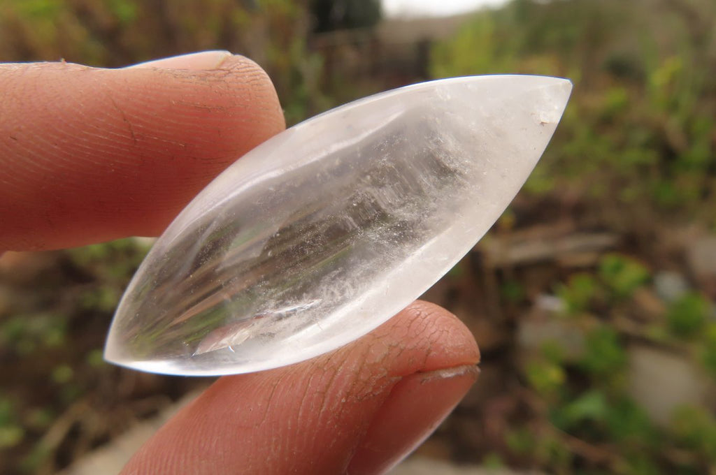 Polished Clear Quartz "Angel Tears" Pendant Pieces x 20 From Madagascar - Toprock Gemstones and Minerals 