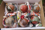 Polished Polychrome Jasper Spheres x 6 From Mahajanga, Madagascar - Toprock Gemstones and Minerals 