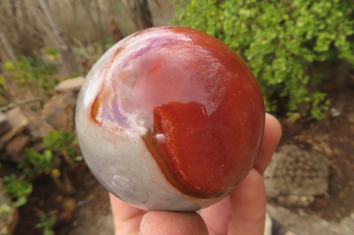Polished Polychrome Jasper Spheres x 6 From Mahajanga, Madagascar - Toprock Gemstones and Minerals 