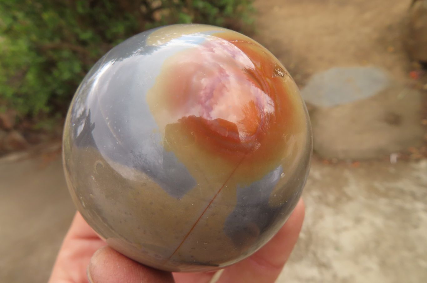 Polished Polychrome Jasper Spheres x 6 From Mahajanga, Madagascar - Toprock Gemstones and Minerals 