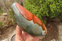 Polished Polychrome Jasper Standing Free Forms x 3 From Madagascar - Toprock Gemstones and Minerals 