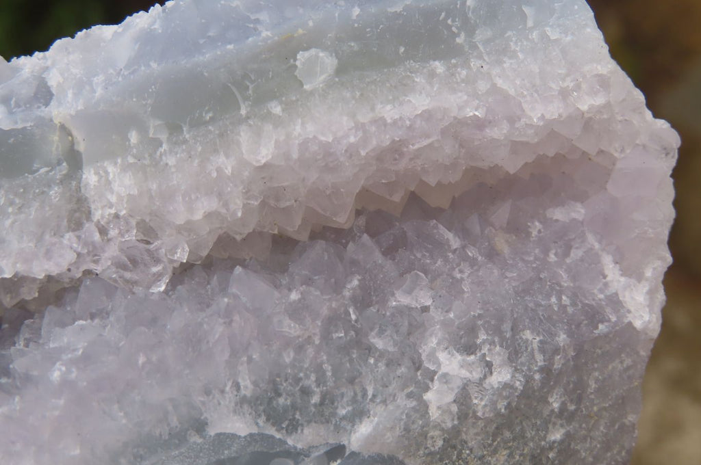 Natural Etched Blue Chalcedony Specimens x 2 From Nsanje, Malawi - Toprock Gemstones and Minerals 