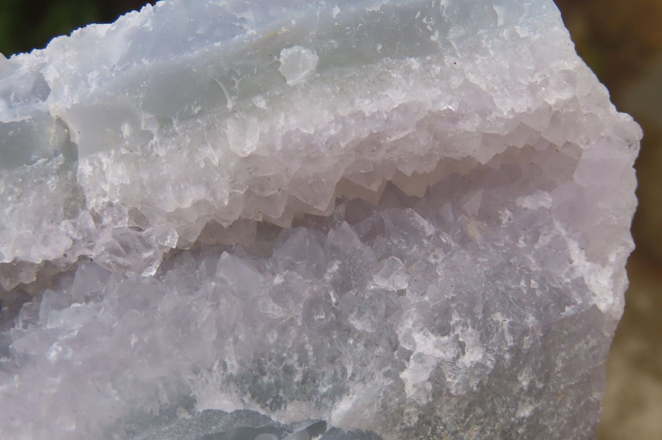 Natural Etched Blue Chalcedony Specimens x 2 From Nsanje, Malawi - Toprock Gemstones and Minerals 
