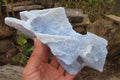 Natural Etched Blue Chalcedony Specimens x 2 From Nsanje, Malawi - Toprock Gemstones and Minerals 