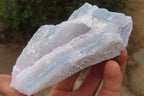 Natural Etched Blue Chalcedony Specimens x 2 From Nsanje, Malawi - Toprock Gemstones and Minerals 