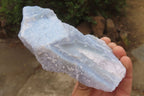 Natural Etched Blue Chalcedony Specimens x 2 From Nsanje, Malawi - Toprock Gemstones and Minerals 